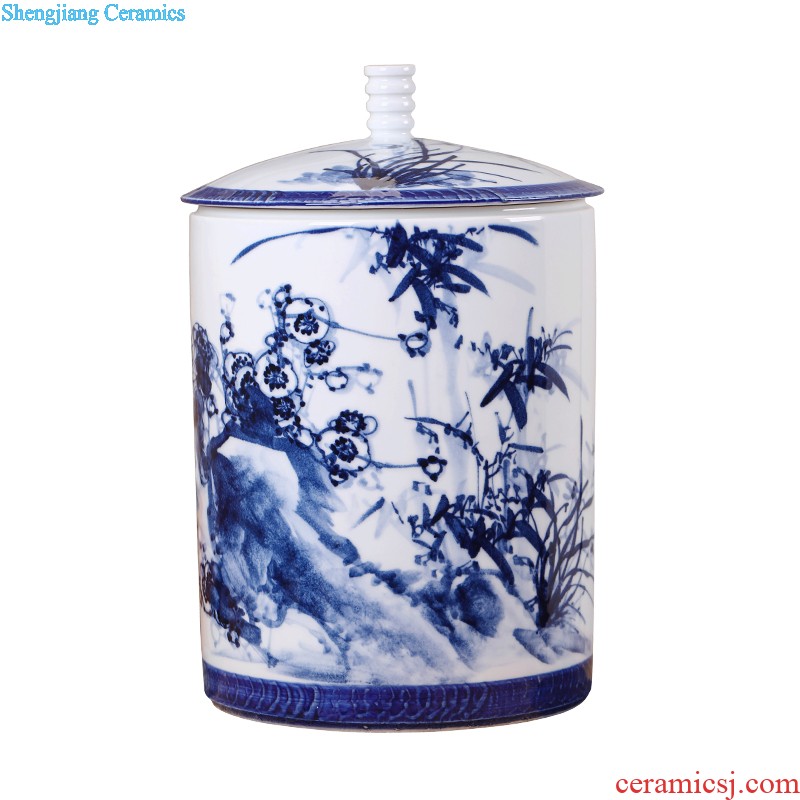 Jingdezhen tea caddy sealed tank size 1 catty installed storage POTS storage jar of pickles grain ceramic pot