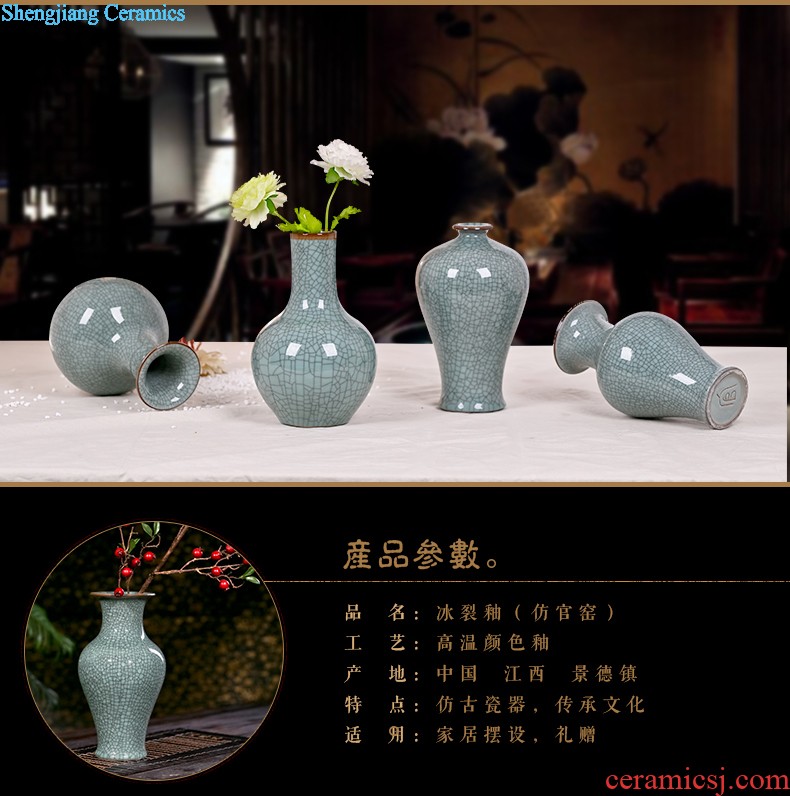 Exhibition of jingdezhen ceramic tea set tea glaze tea pot at the end of the storage tank and receives puer tea cake box tank tea urn