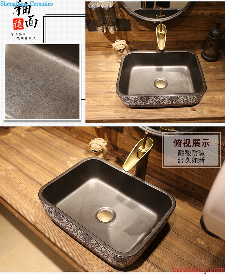 Jia depot Wash the mop pool bathroom balcony Mop pool indoor floor type restoring ancient ways ceramic drag basin slot