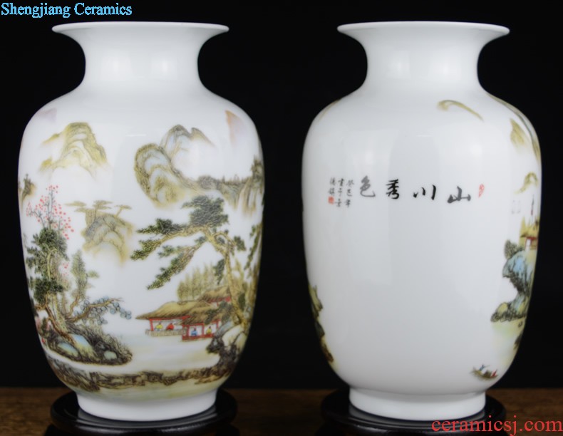 Jingdezhen ceramics Three Yang kaitai sitting room home decoration Feng shui furnishing articles wine lucky sheep and arts and crafts