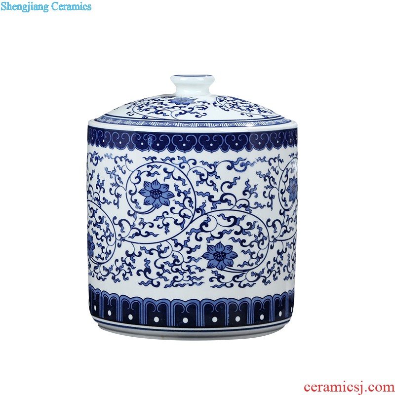 Jingdezhen porcelain vase Handmade porcelain celebrity famous large sitting room archaize handicraft furnishing articles