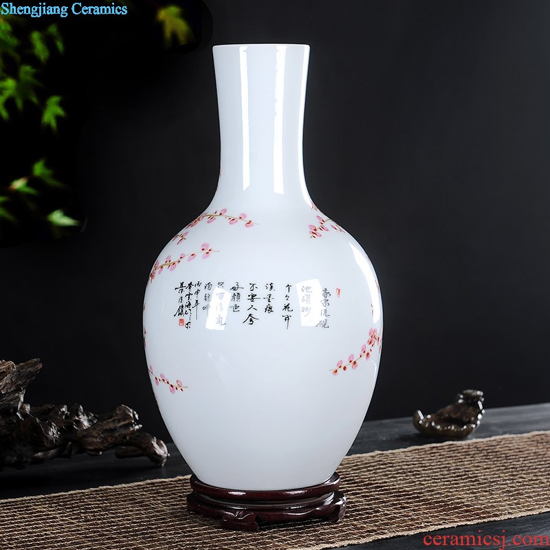 Jingdezhen ceramic tea pot seal pot Hand-painted plum flower pot Pu 'er wake tieguanyin tea POTS