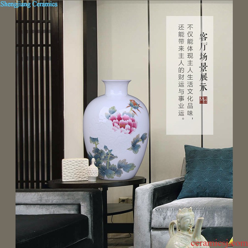 Furnishing articles jingdezhen jingdezhen ceramic vase mei bottled jewelry decoration home sitting room handicraft collection