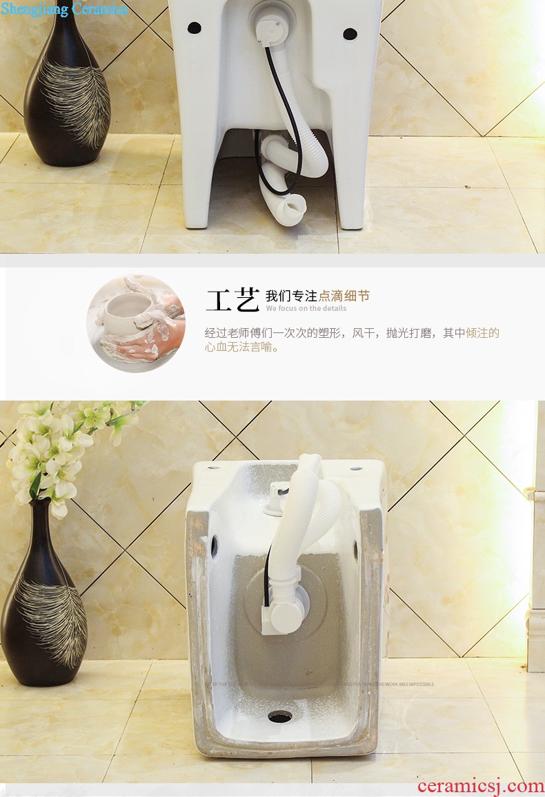 M beautiful art ceramic lavabo basin is the basin that wash a face the stage basin rectangle marble