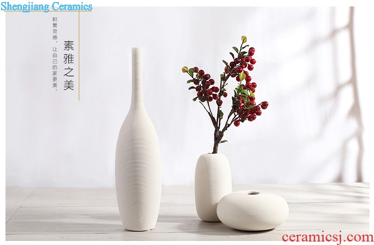 Jingdezhen ceramic hand-painted new Chinese vase creative living room TV cabinet dry flower arranging flowers home furnishing articles