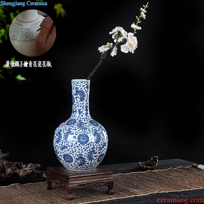 Modern Chinese jingdezhen ceramics vase landing Hotel club house sitting room place large arts and crafts