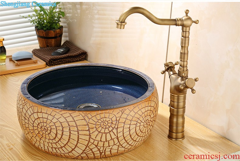 Jia depot on the ceramic lavatory basin sink rectangular ceramic art basin home European water basin