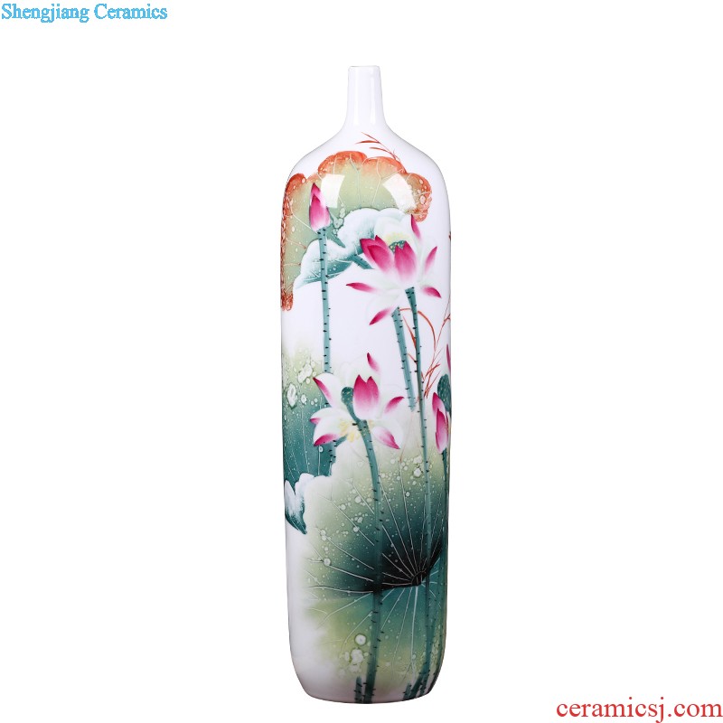 Jingdezhen ceramic vase furnishing articles manual creative porcelain flower arrangement sitting room is contracted and fashionable household adornment furnishing articles