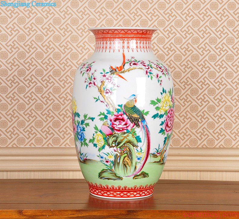 Handwritten Chinese vase furnishing articles sitting room adornment ornament porcelain restoring ancient ways of blue and white porcelain of jingdezhen ceramics handicraft