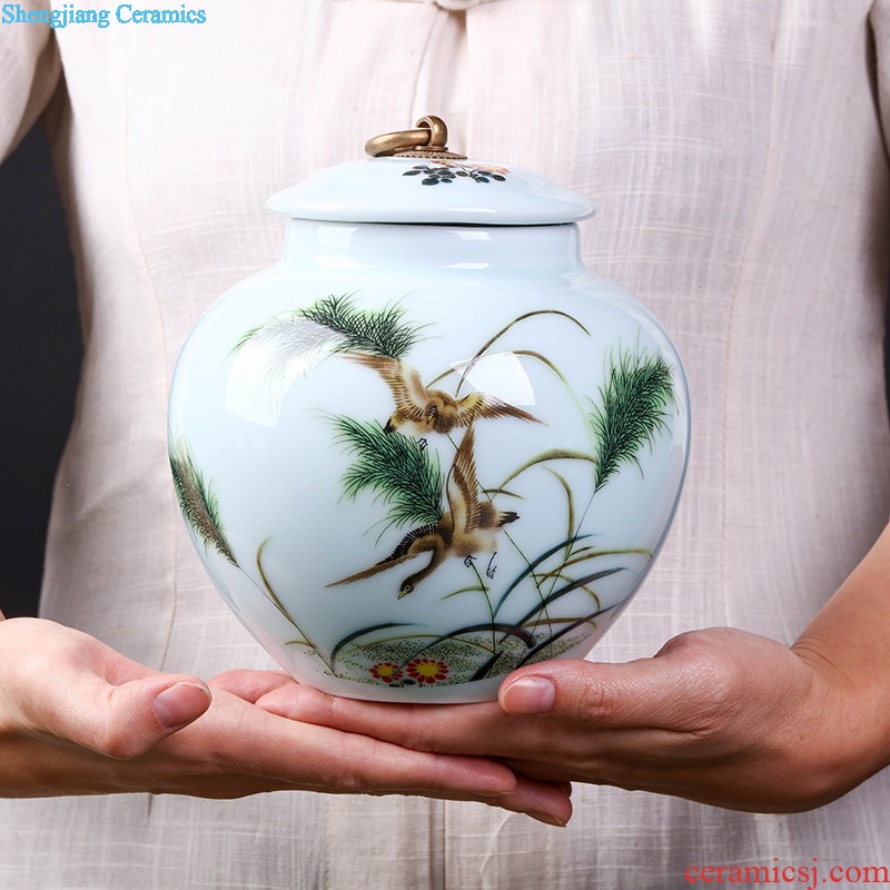 To make Large ceramic tea pot seal pu 'er wake receives the manual green tea tieguanyin seal POTS tea urn