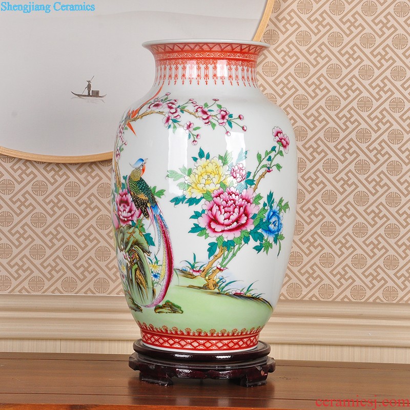 Handwritten Chinese vase furnishing articles sitting room adornment ornament porcelain restoring ancient ways of blue and white porcelain of jingdezhen ceramics handicraft