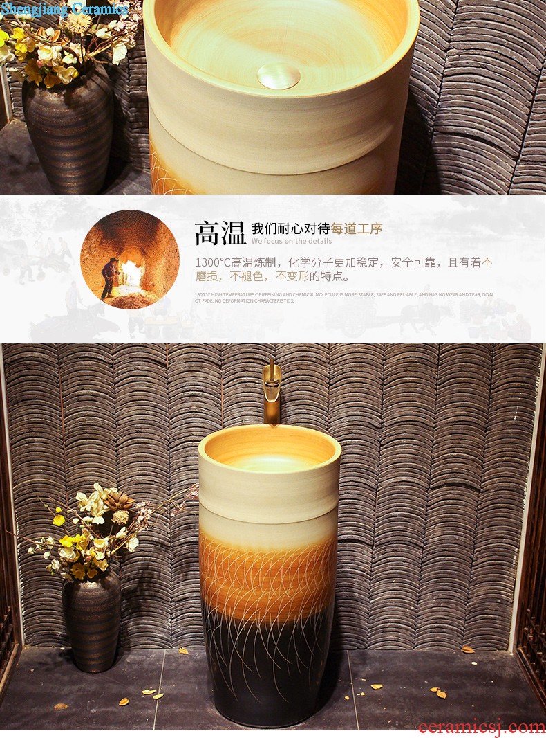 Lavabo ceramic column toilet bowl washing pool balcony sink lavatory toilet pillar landing