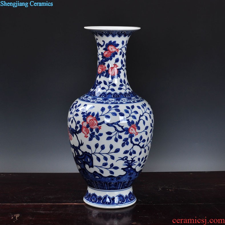 Jingdezhen ceramics hand-painted vases Sitting room adornment handicraft furnishing articles of new Chinese style household act the role ofing is tasted gift porcelain