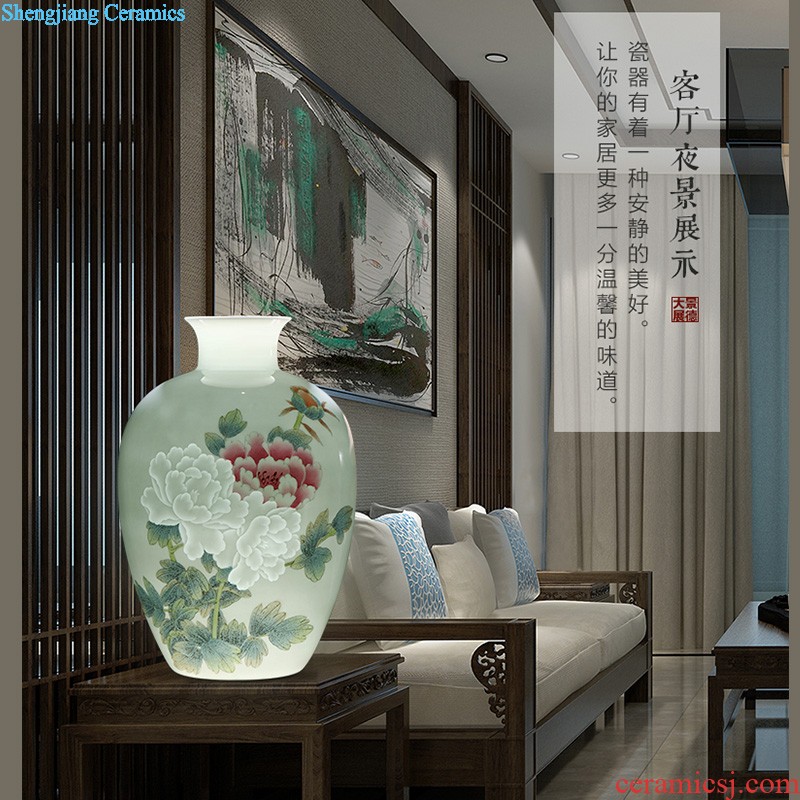 Furnishing articles jingdezhen jingdezhen ceramic vase mei bottled jewelry decoration home sitting room handicraft collection