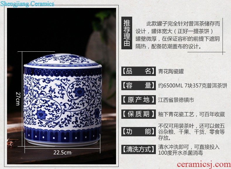 Jingdezhen ceramics youligong of blue and white porcelain vase Hand painted the vase The sitting room home handicraft furnishing articles