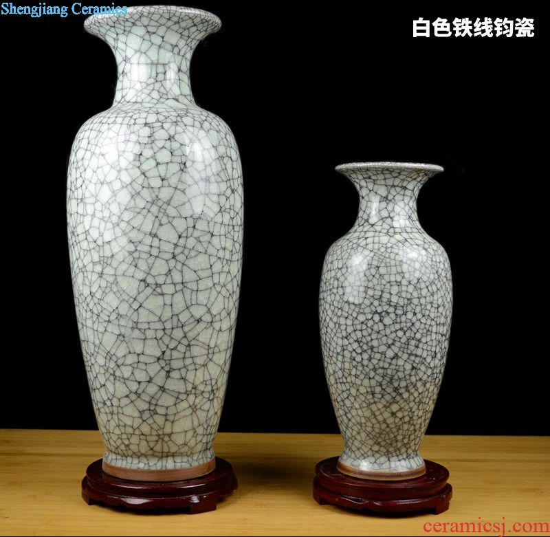 Jingdezhen hand-painted general blue and white porcelain jar ceramic vases, furnishing articles large Chinese style living room home decoration