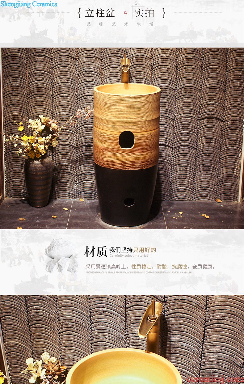 Lavabo ceramic column toilet bowl washing pool balcony sink lavatory toilet pillar landing