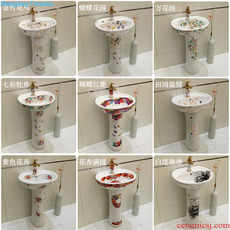 Lavabo ceramic column toilet bowl washing pool balcony sink lavatory toilet pillar landing