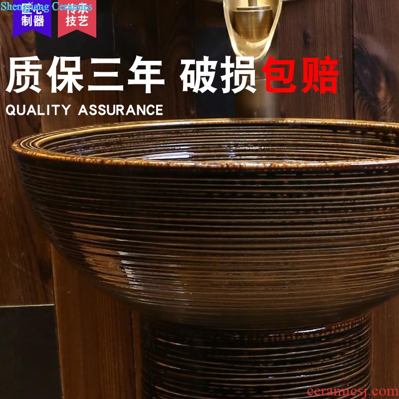 Jia depot retro creative ceramic lavatory archaize square new Chinese style toilet lavabo, basin basin on stage