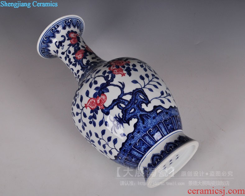 Jingdezhen ceramics hand-painted vases Sitting room adornment handicraft furnishing articles of new Chinese style household act the role ofing is tasted gift porcelain