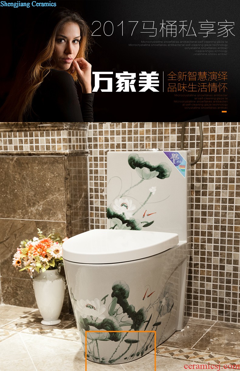 Stage basin elliptic toilet wash basin on the sink lavatory ceramic art basin basin of household