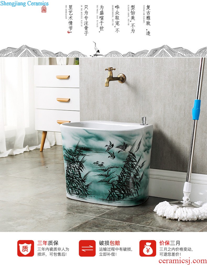 Lavabo ceramic column toilet bowl washing pool balcony sink lavatory toilet pillar landing