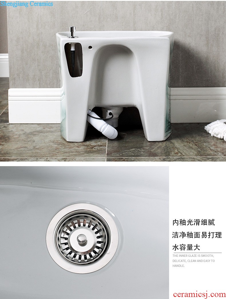 Lavabo ceramic column toilet bowl washing pool balcony sink lavatory toilet pillar landing