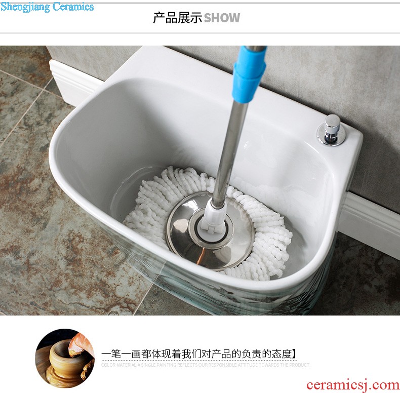 Lavabo ceramic column toilet bowl washing pool balcony sink lavatory toilet pillar landing