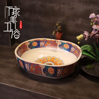 The stage basin sink lavatory ceramic european-style bathroom art basin of the basin that wash a face