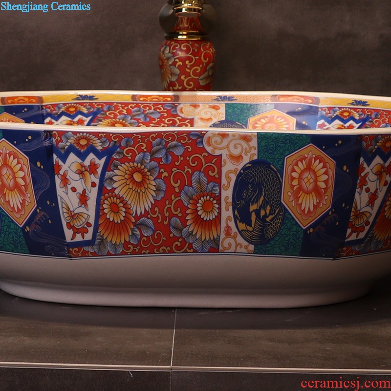 The stage basin sink lavatory ceramic european-style bathroom art basin of the basin that wash a face
