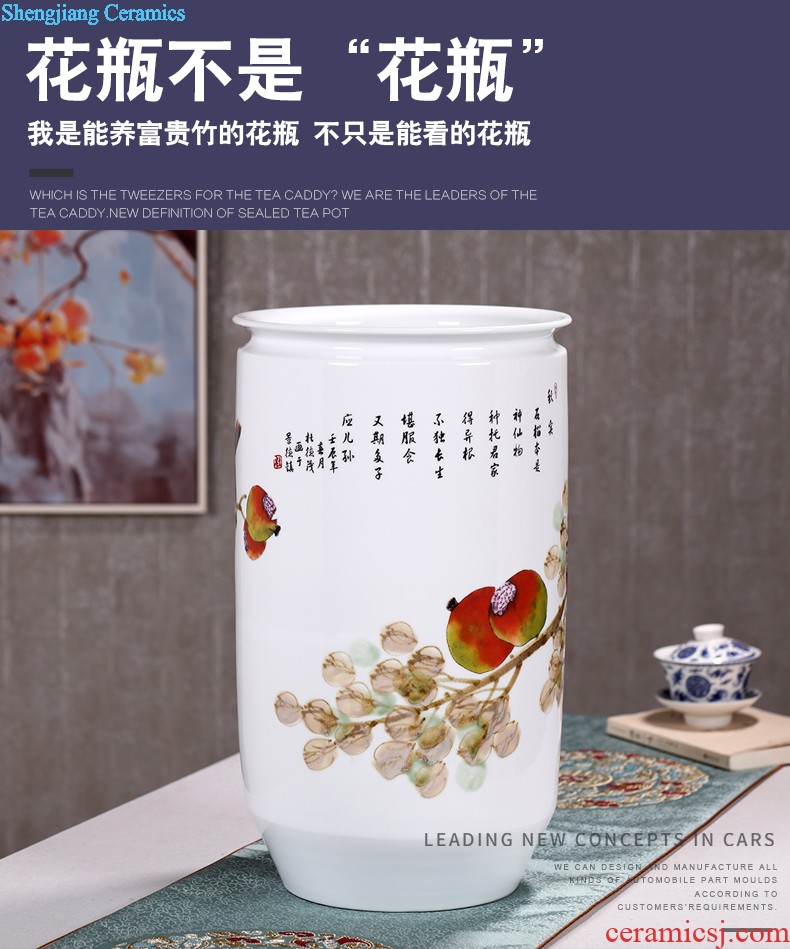 Jingdezhen ceramic caddy to heavy manual tea urn pu 'er 8 jin receives moistureproof tea tea set large barrel