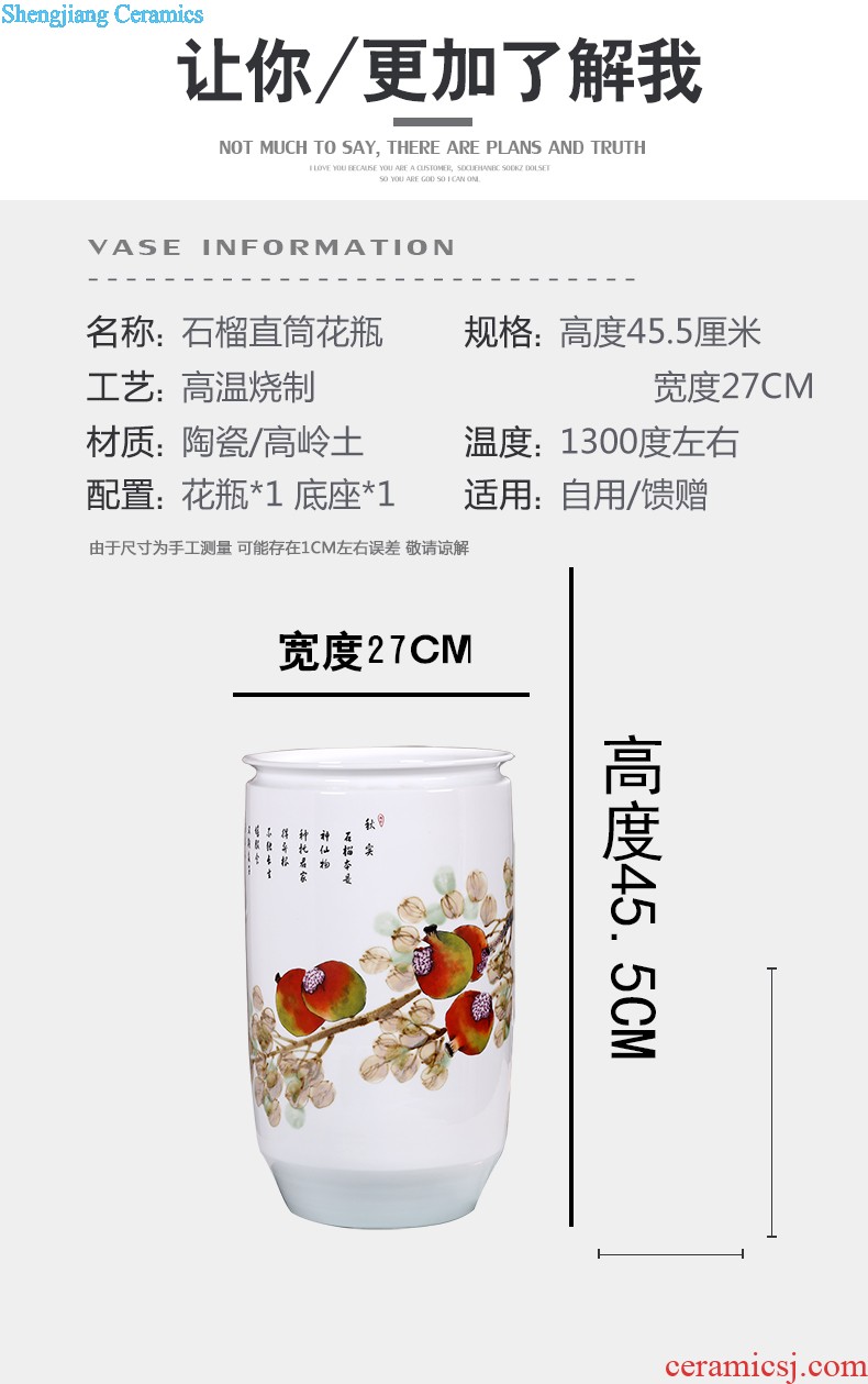 Jingdezhen ceramic caddy to heavy manual tea urn pu 'er 8 jin receives moistureproof tea tea set large barrel