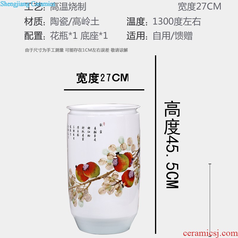 Jingdezhen ceramic caddy to heavy manual tea urn pu 'er 8 jin receives moistureproof tea tea set large barrel