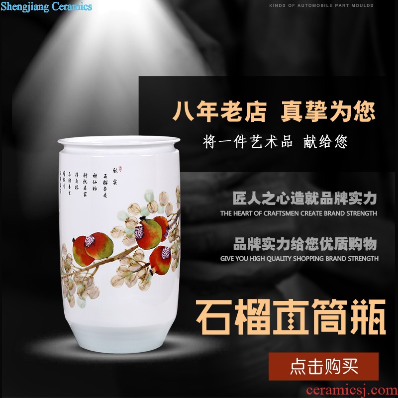 Jingdezhen ceramic caddy to heavy manual tea urn pu 'er 8 jin receives moistureproof tea tea set large barrel