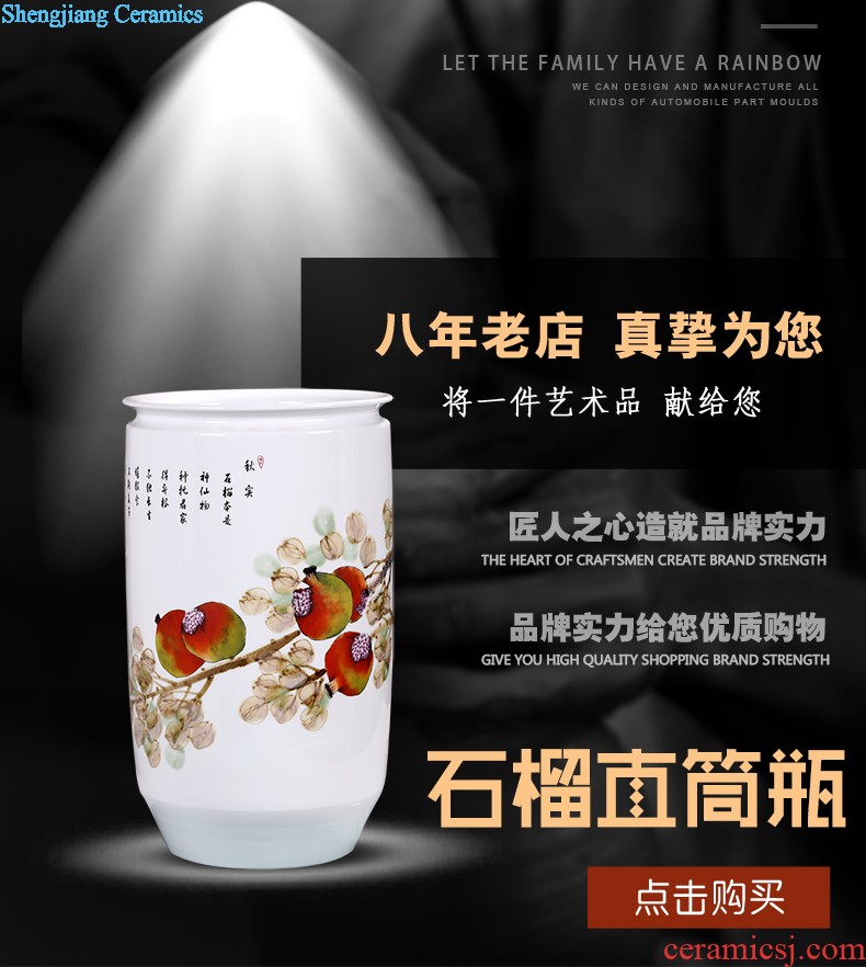 Jingdezhen ceramic caddy to heavy manual tea urn pu 'er 8 jin receives moistureproof tea tea set large barrel