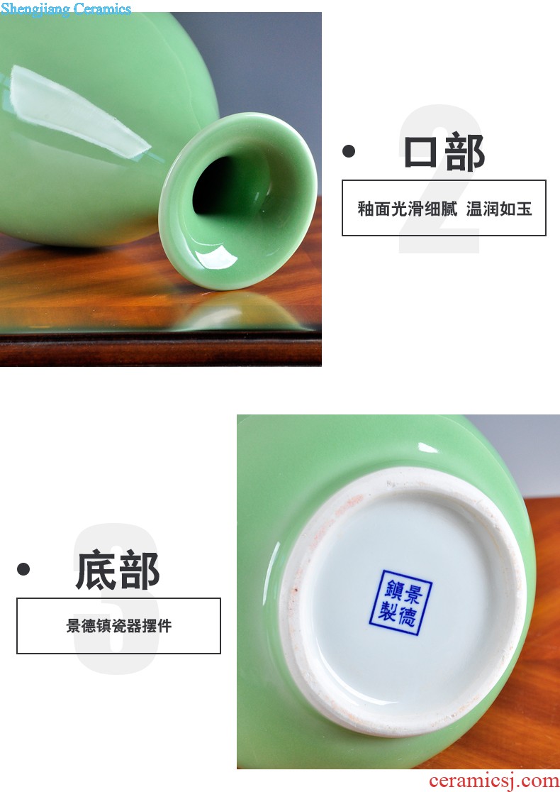 Jingdezhen blue and white archaize ceramic vases, furnishing articles The sitting room flower arranging, Chinese style household adornment vase furnishing articles