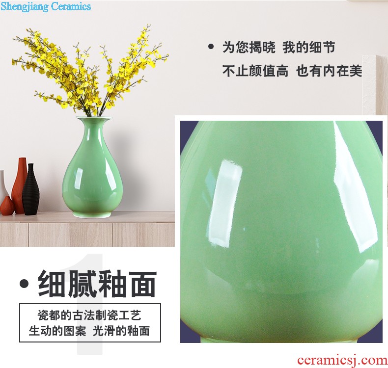 Jingdezhen blue and white archaize ceramic vases, furnishing articles The sitting room flower arranging, Chinese style household adornment vase furnishing articles