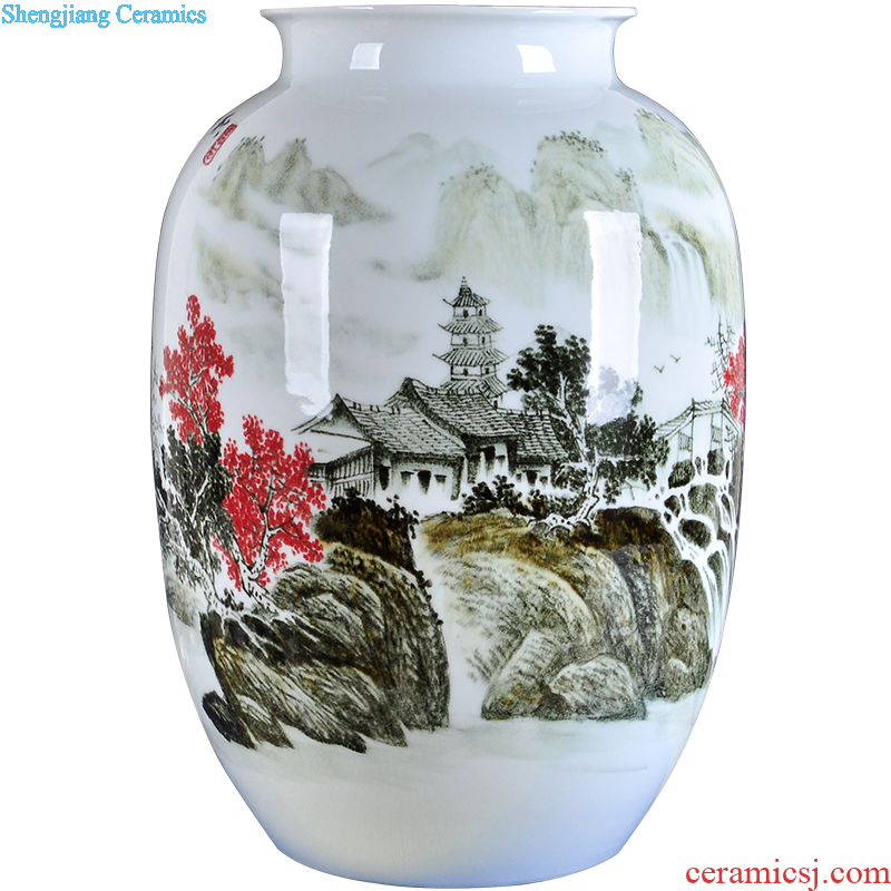 Contemporary and contracted craft vase furnishing articles large ground of jingdezhen ceramics vase decoration handicraft sitting room