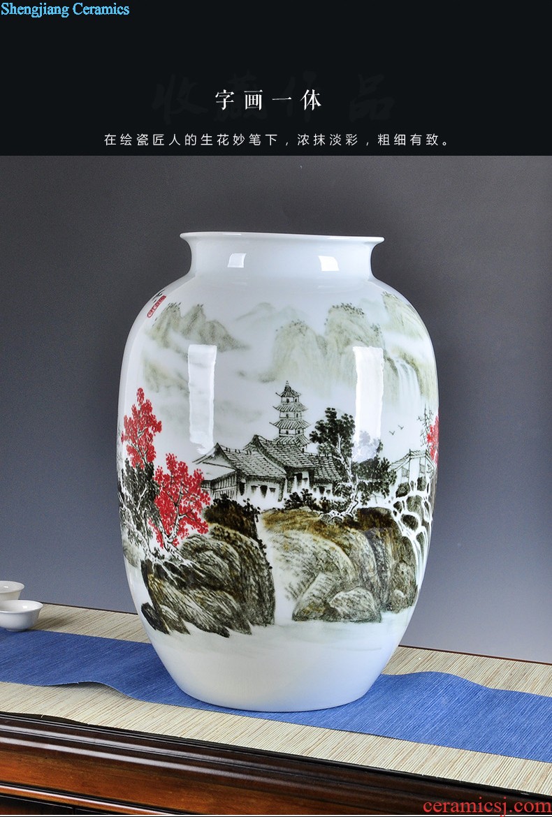 Contemporary and contracted craft vase furnishing articles large ground of jingdezhen ceramics vase decoration handicraft sitting room