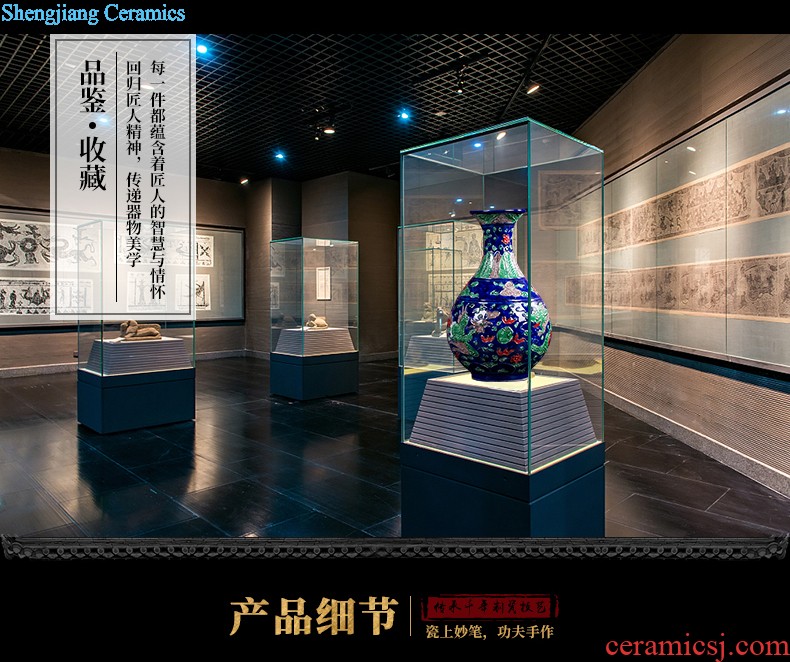 Jingdezhen ceramic vase desktop vase ng mun-hon hand-painted hand-painted porcelain vase classical fashion decorative furnishing articles