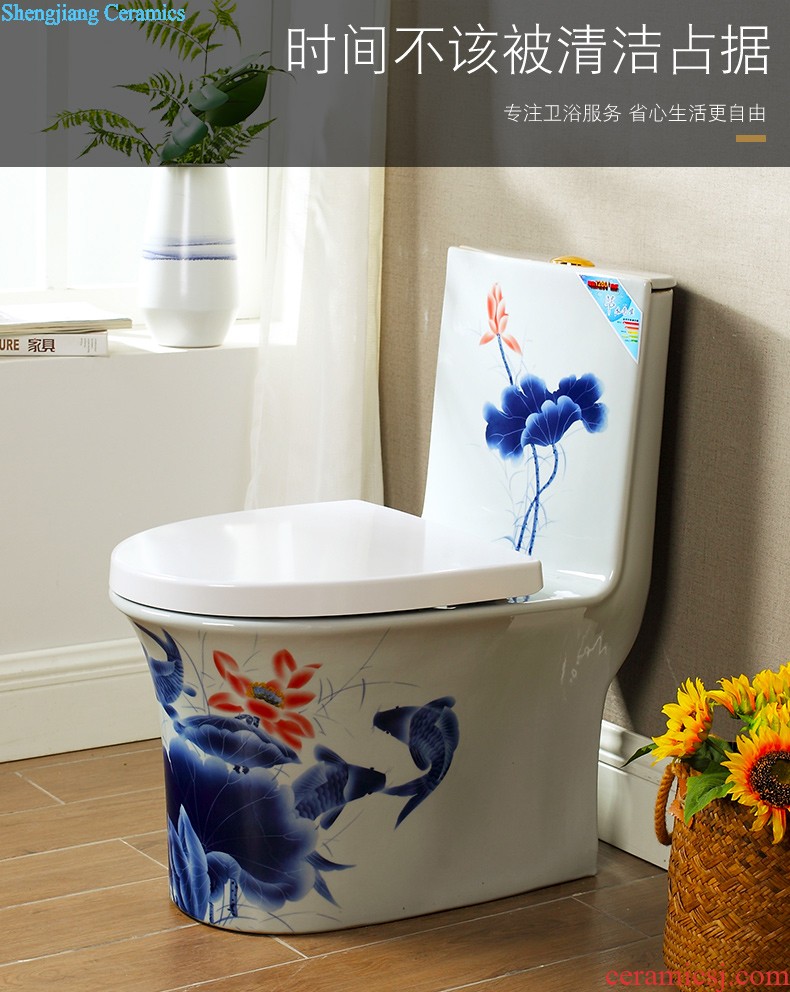 M beautiful color toilet Creative household implement European odor-proof siphon ceramic water saving toilet implement