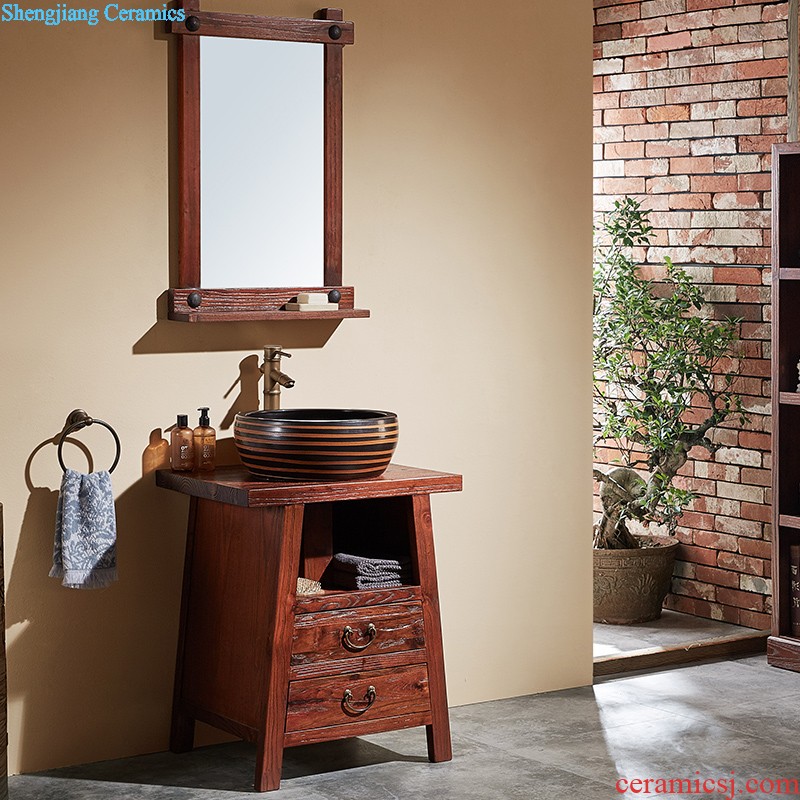 Jia depot retro personality the sink The stage basin square art ceramic toilet lavatory basin basin that wash a face