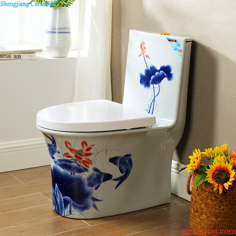 M beautiful color toilet Creative household implement European odor-proof siphon ceramic water saving toilet implement