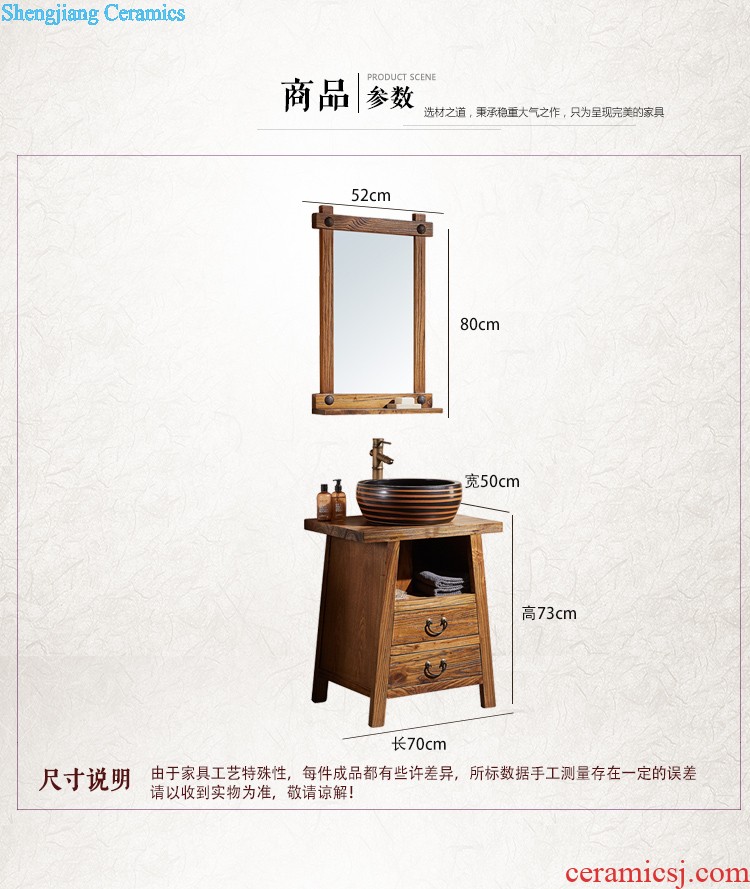 Jia depot retro personality the sink The stage basin square art ceramic toilet lavatory basin basin that wash a face