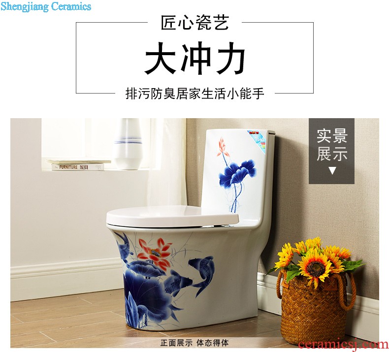 M beautiful color toilet Creative household implement European odor-proof siphon ceramic water saving toilet implement