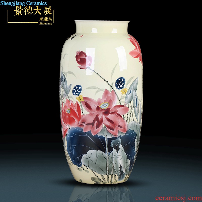 Jingdezhen hand-painted ceramics of blue and white porcelain vase Imitation of classical Ming and qing dynasties antique rich ancient frame furnishing articles Household act the role ofing is tasted