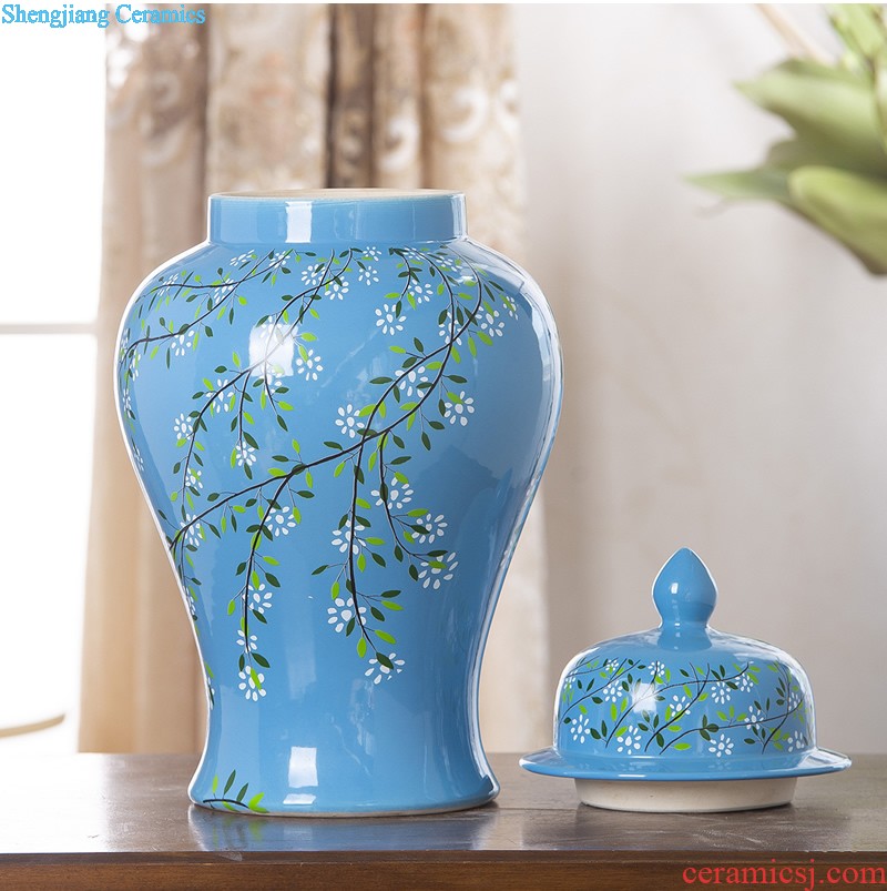 North European contemporary and contracted ceramic vase origami dried flowers flower arrangement sitting room small and pure and fresh home furnishing articles