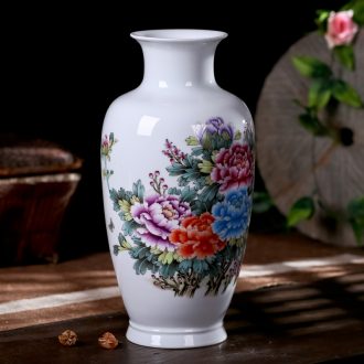 Jingdezhen ceramic vase creative dry flower flower arranging Chinese style restoring ancient ways contemporary and contracted home sitting room adornment is placed