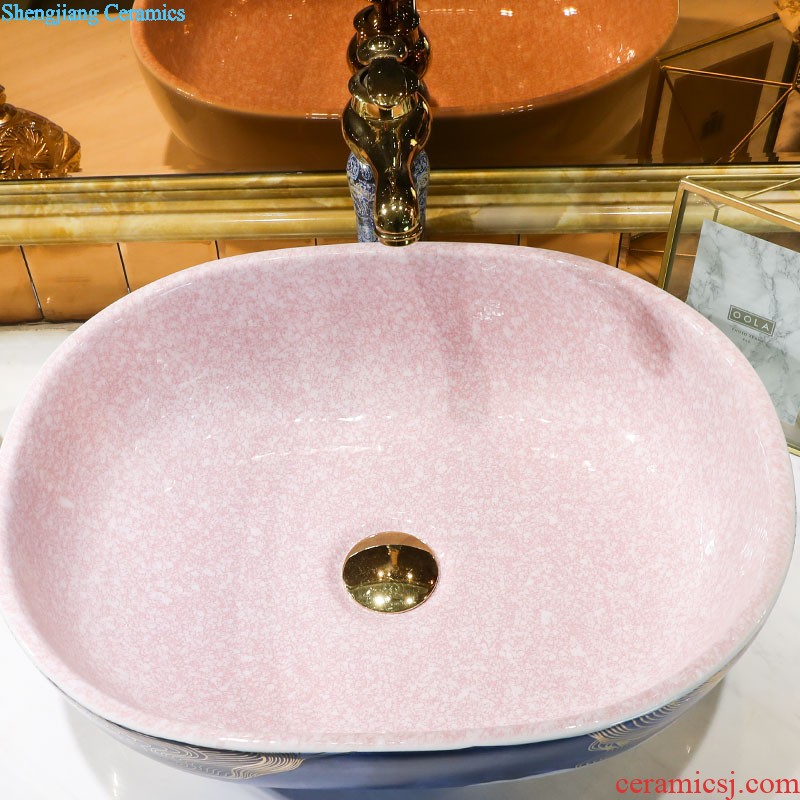 Jingdezhen square ceramic art basin stage basin of restoring ancient ways of household toilet lavabo ou wash basin