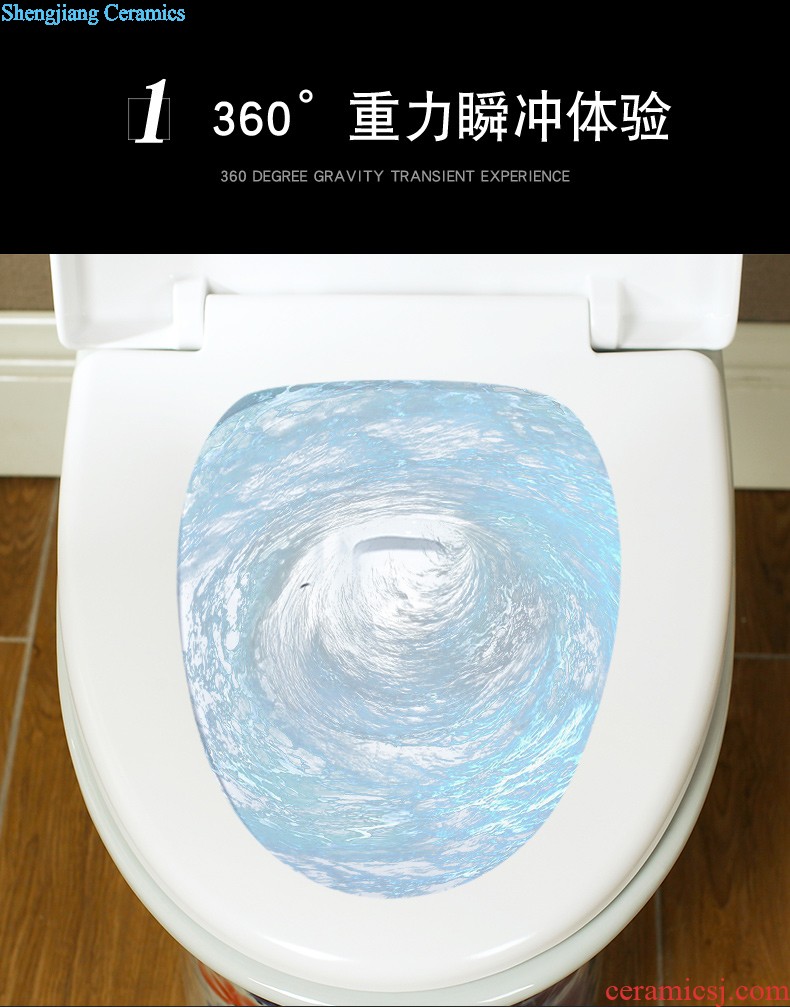 M beautiful color toilet Creative household implement European odor-proof siphon ceramic water saving toilet implement